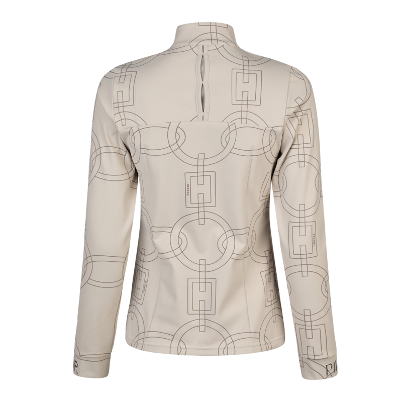 Pikeur Ladies Zip Shirt - Pale Grey-1