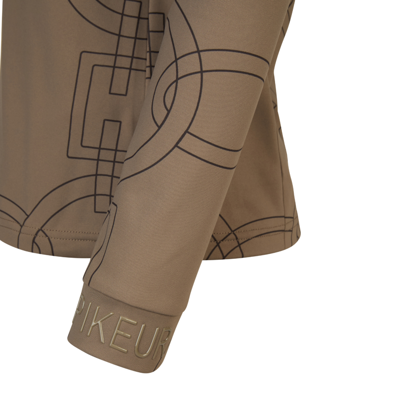 Pikeur Ladies Zip Shirt - Slate Brown-2