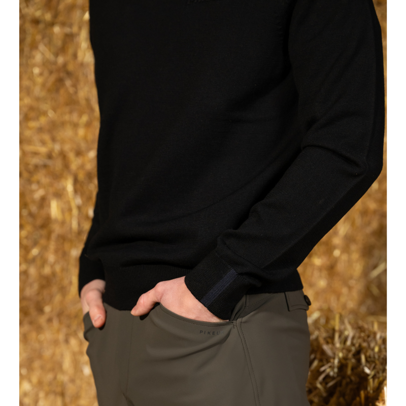 Pikeur Men's Sports Knitted Pullover - Black-2
