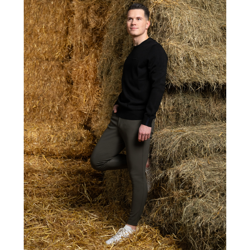 Pikeur Men's Sports Knitted Pullover - Black-4