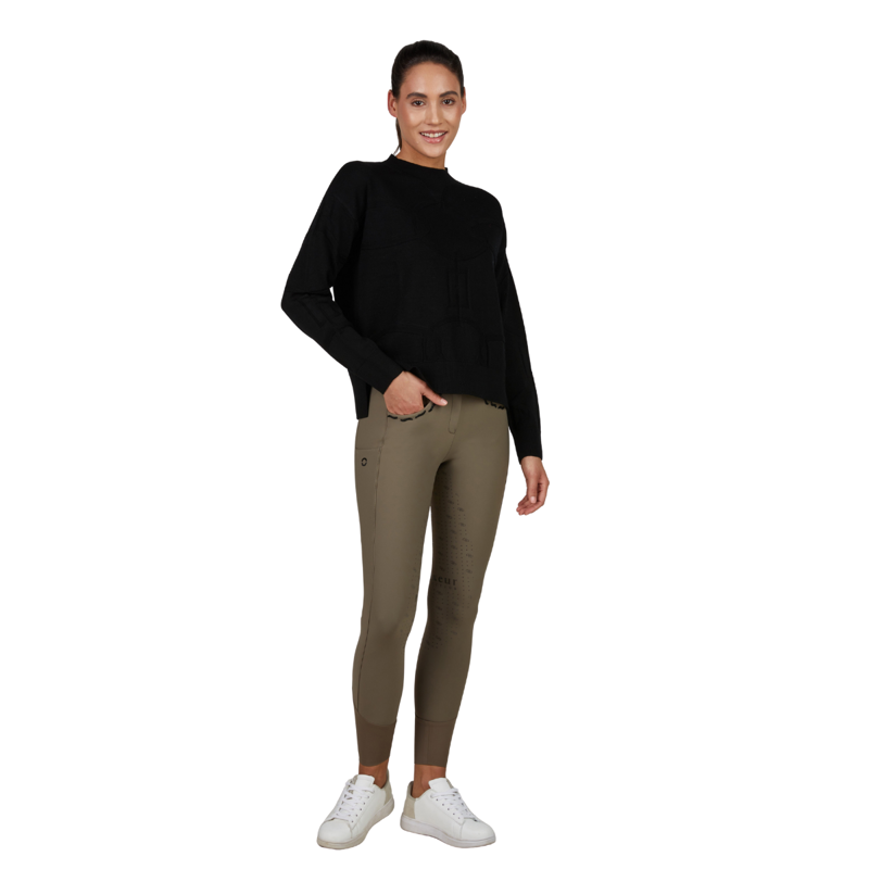 Pikeur Ladies Knitted Pullover - Black-4