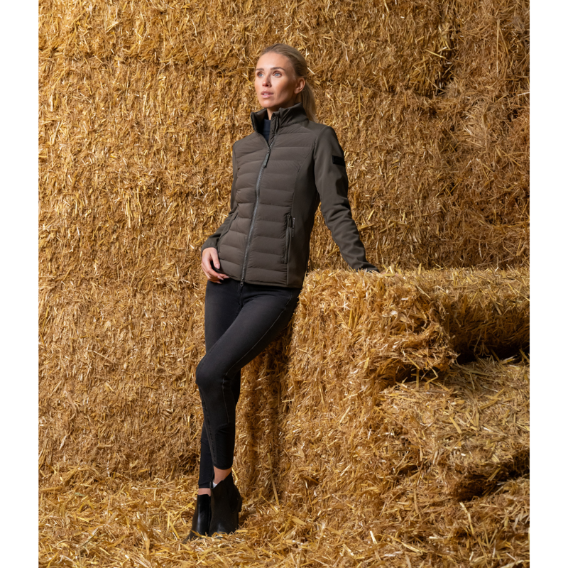 Pikeur Women's Pikeur Hybrid Jacket - Deep Khaki-3