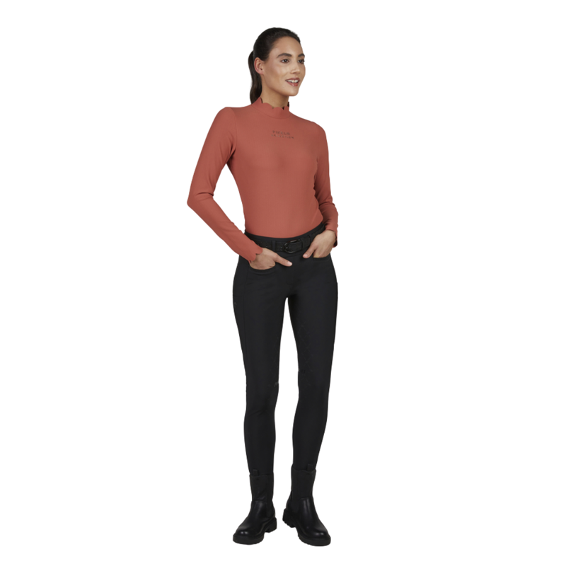 Pikeur Ladies Rip Shirt - Rose Wood-3