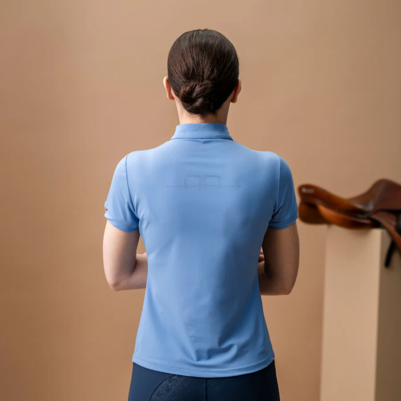 AA by Horseware Ladies Gia Tech Quarter Zip - XXS - Sicilian Blue-1