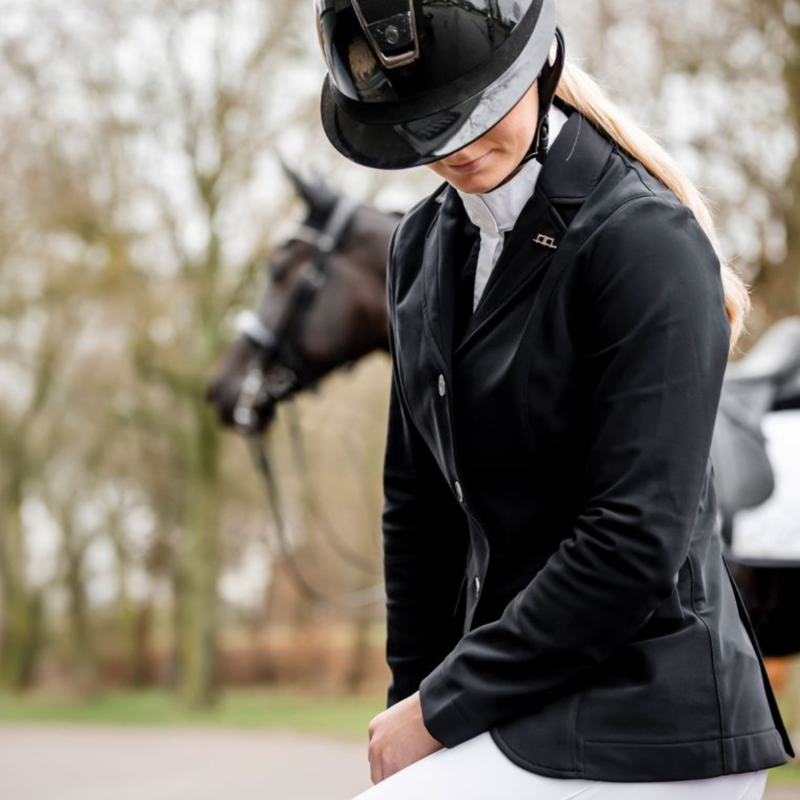 AA by Horseware Ladies Platinum Motion Flex Pro Jacket - Core Black-2