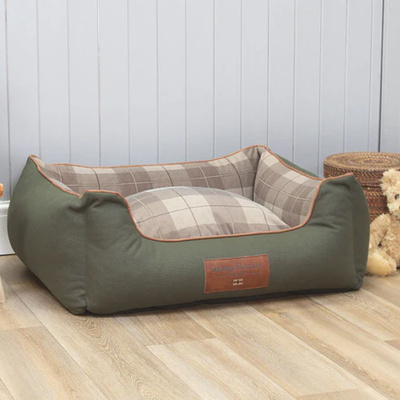 George Barclay Orthopaedic Walled Dog Bed - Emerald - Medium
