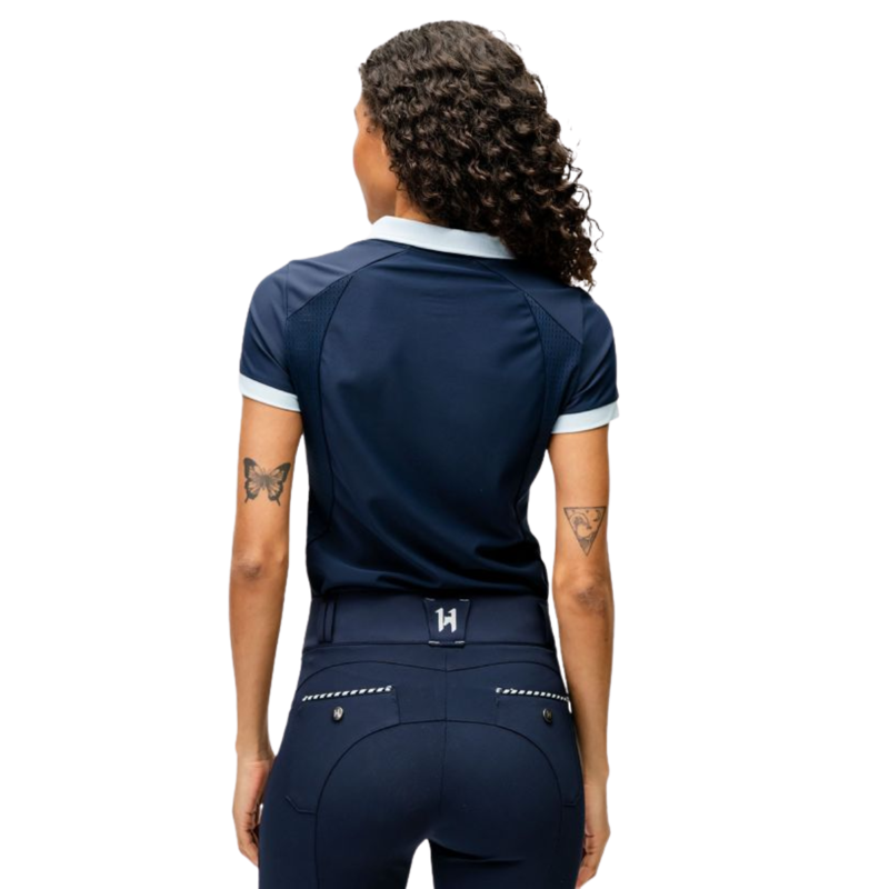 Horseware Ladies Newmarket Polo - NM Navy-1