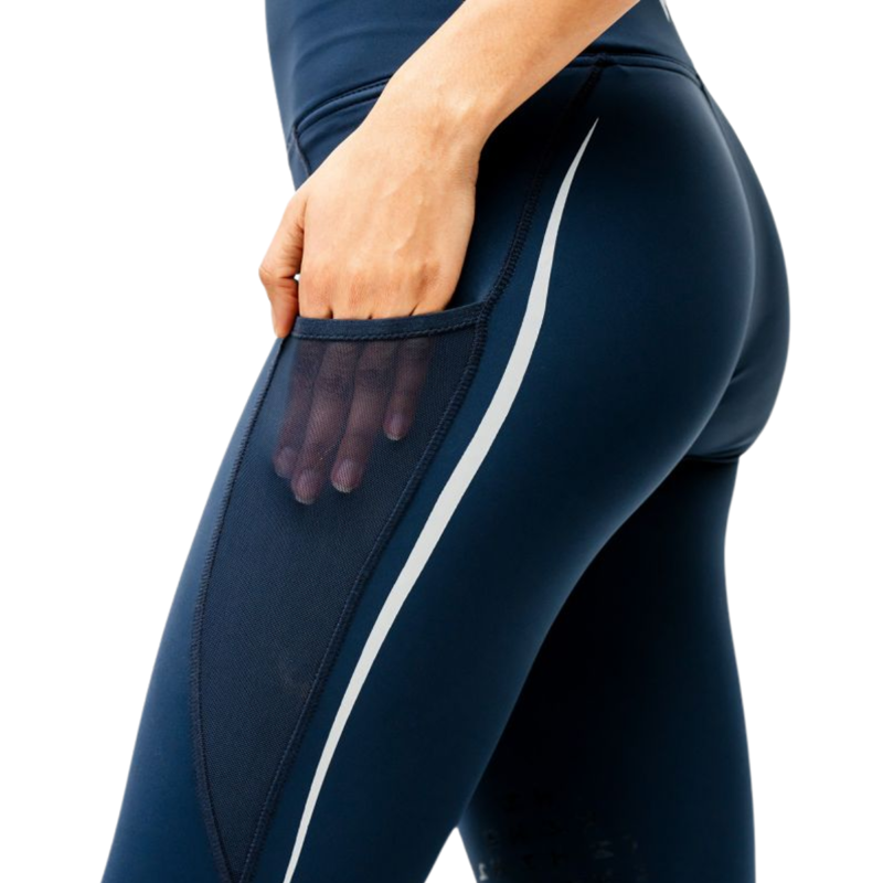 Horseware Formfit Knee Patch Riding Tights - Core Navy-2