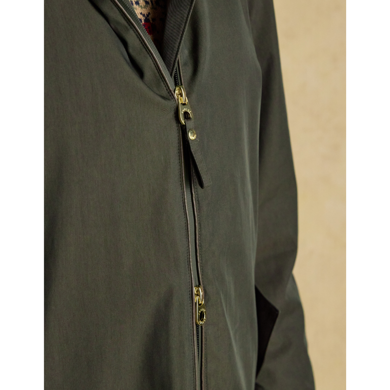 Joules Ladies Coverall Oversized Fleece Lined Waterproof Coat - Rosemary Green-8