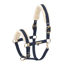 Eskadron Faux Leather Jewel FF Double Pin Headcollar - Navy