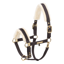 Eskadron Faux Leather Jewel FF Double Pin Headcollar - Black Truffle