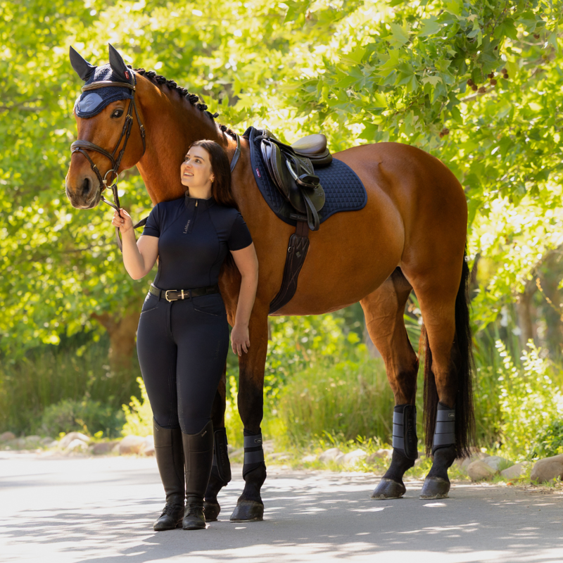 LeMieux Cotton GP Square - Navy-1