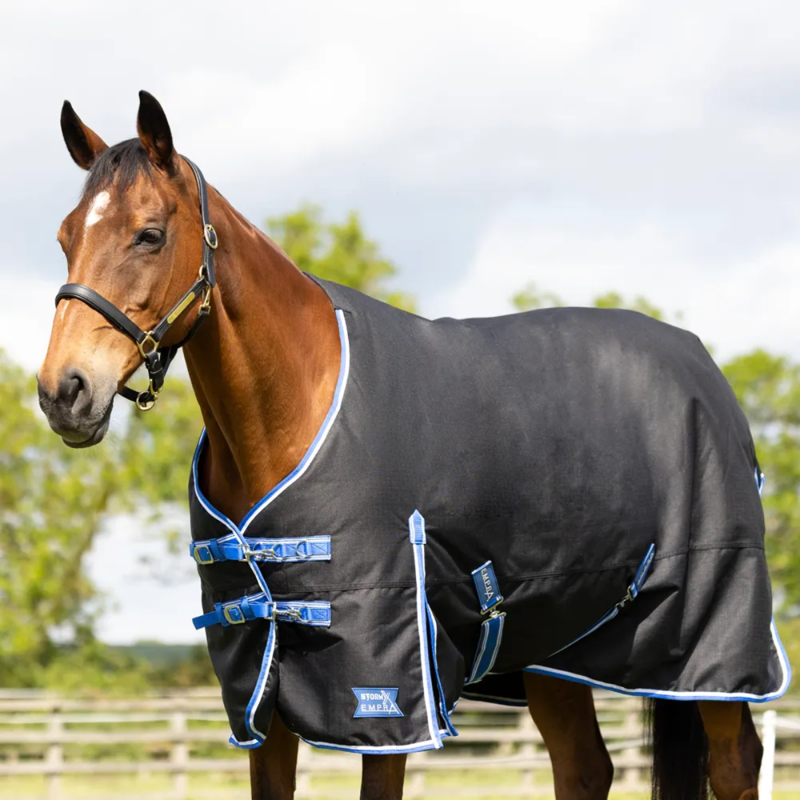 Hy StormX Empra Extra 100g Turnout Rug - Black-2