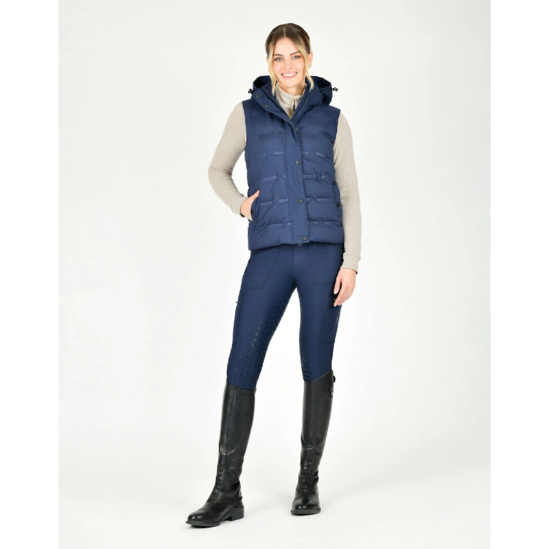 WeatherBeeta Ladies Hapur Heat Seal Quilted Vest - Navy Iris-1