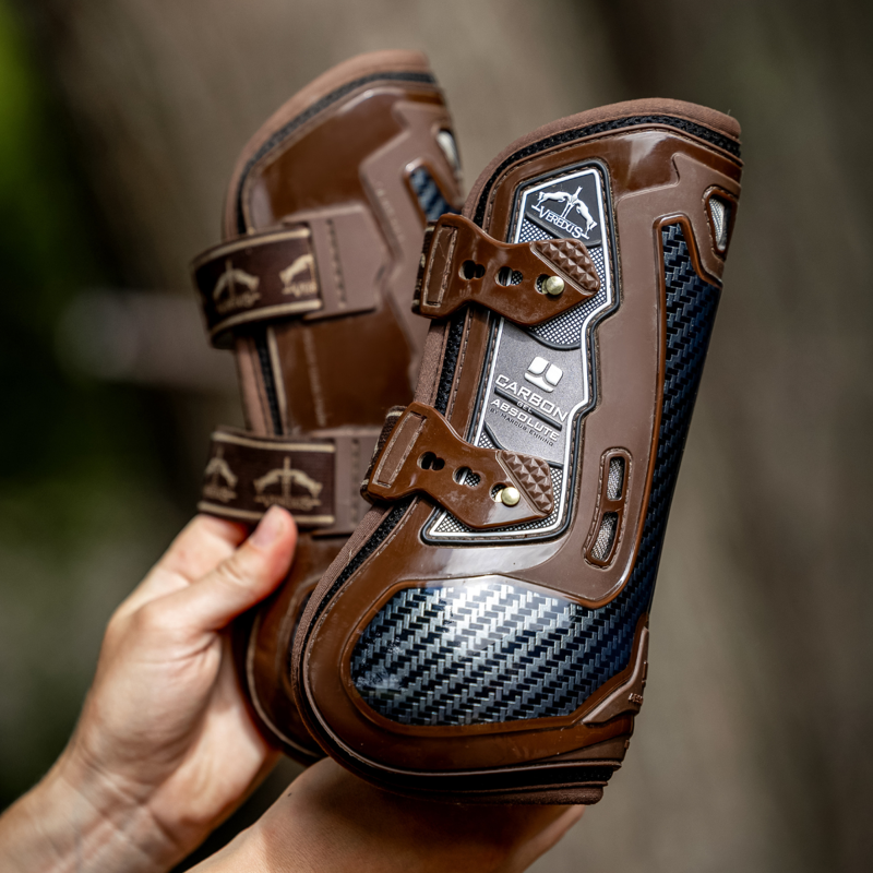Veredus Carbon Gel Absolute Front Tendon Boot - Brown-1