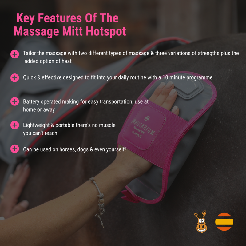 Equilibrium Massage Mitt Hotspot - Pink-5