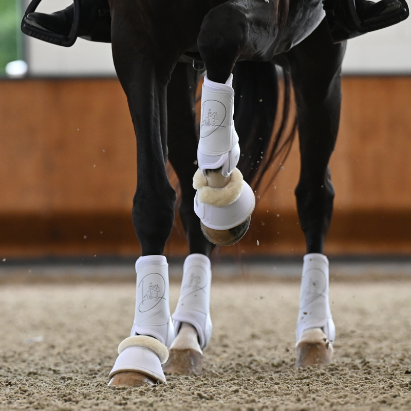 Veredus Absolute Front Velcro Dressage Boot - White-5