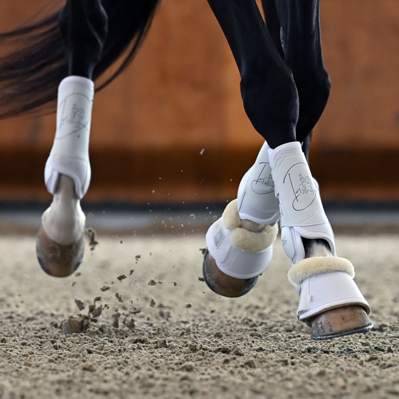 Veredus Absolute Front Velcro Dressage Boot - White-4