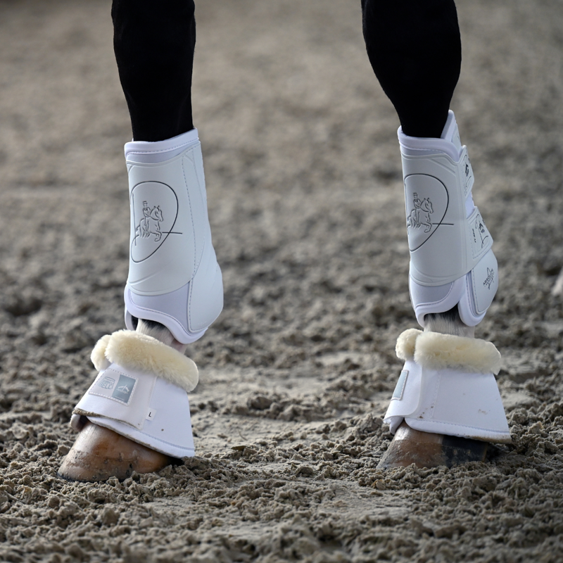 Veredus Absolute Front Velcro Dressage Boot - White-1