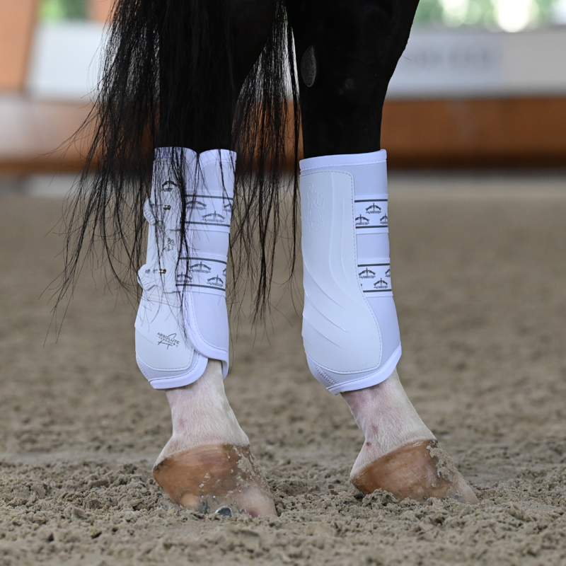Veredus Absolute Rear Elastic Dressage Boot - White-5