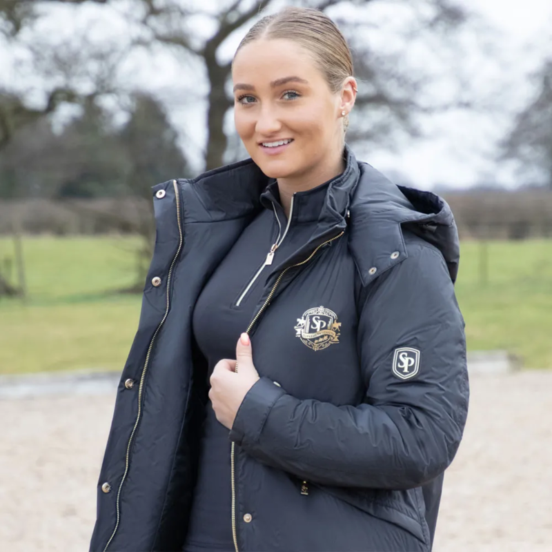 Advent Day 18 - Supreme Products Active Show Rider Waterproof Coat - Black/Gold-2