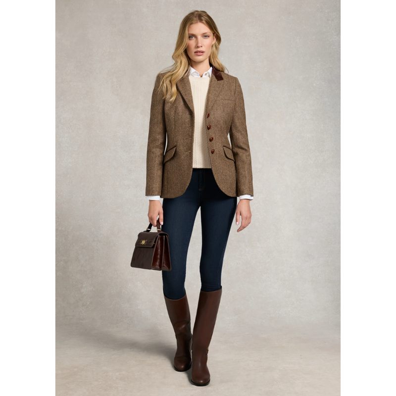 Holland Cooper Princeton Crew Neck Knit - Almond-2
