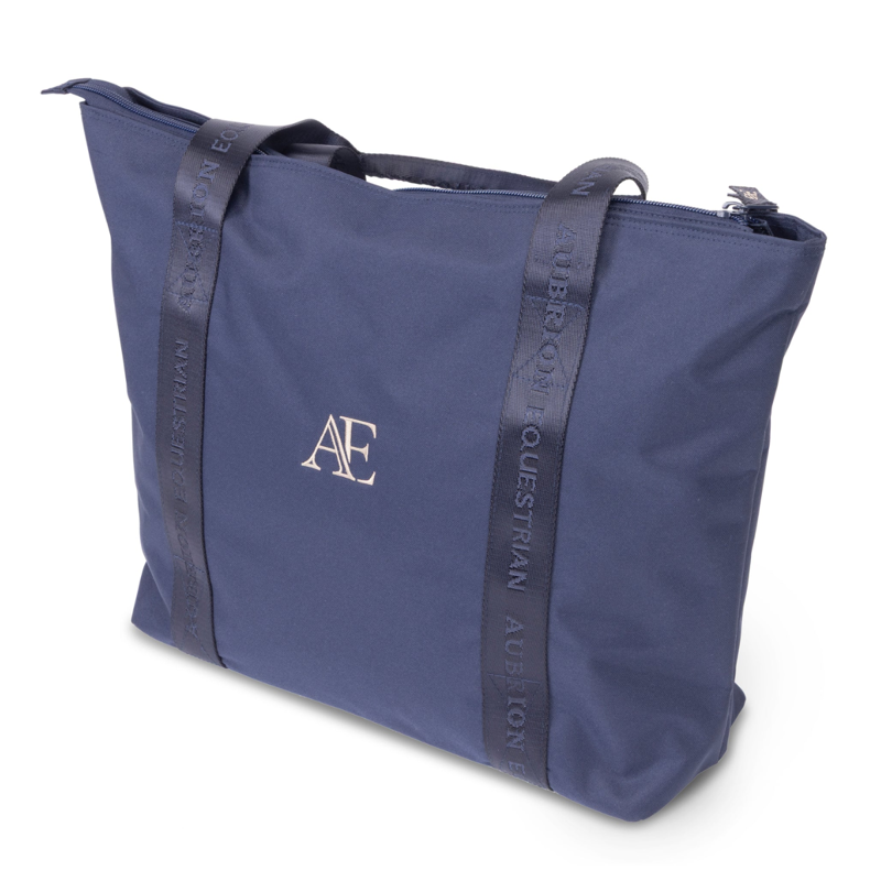 Aubrion Equestrian Tote Bag - Navy-1