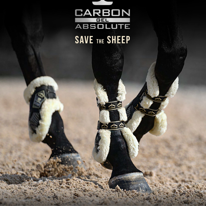 Veredus Carbon Gel Absolute Save the Sheep Tendon Boots - Black-3