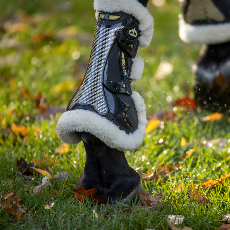 Veredus Kevlar Gel Vento Save The Sheep Tendon Boots - Black-2