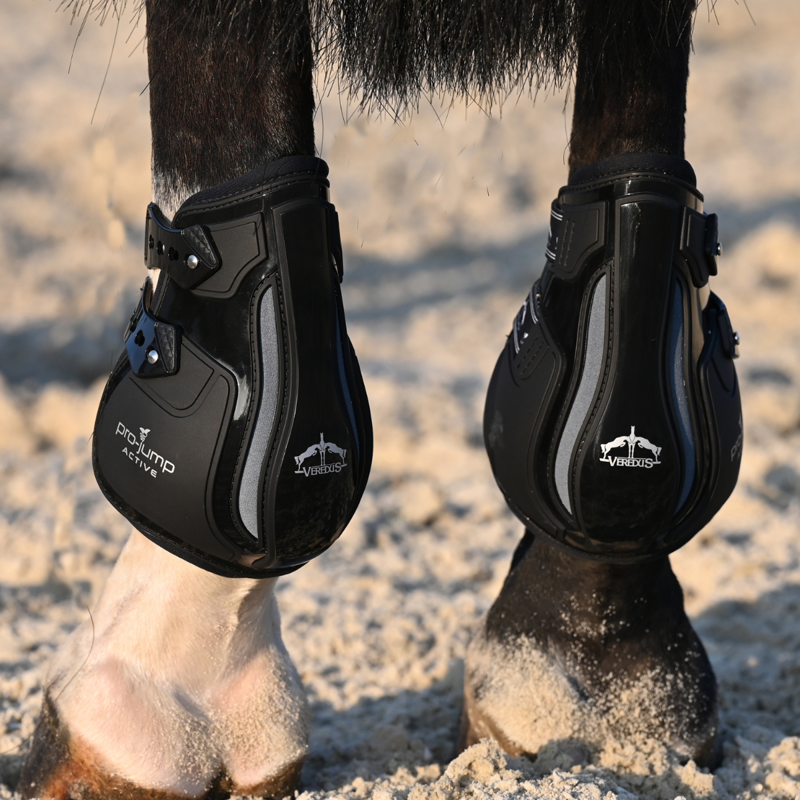 Veredus Pro Jump Active Fetlock Boots - Black-6