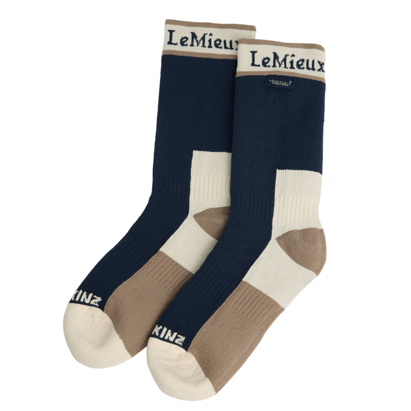 LeMieux x Sealskinz Waterproof Socks - Navy-1