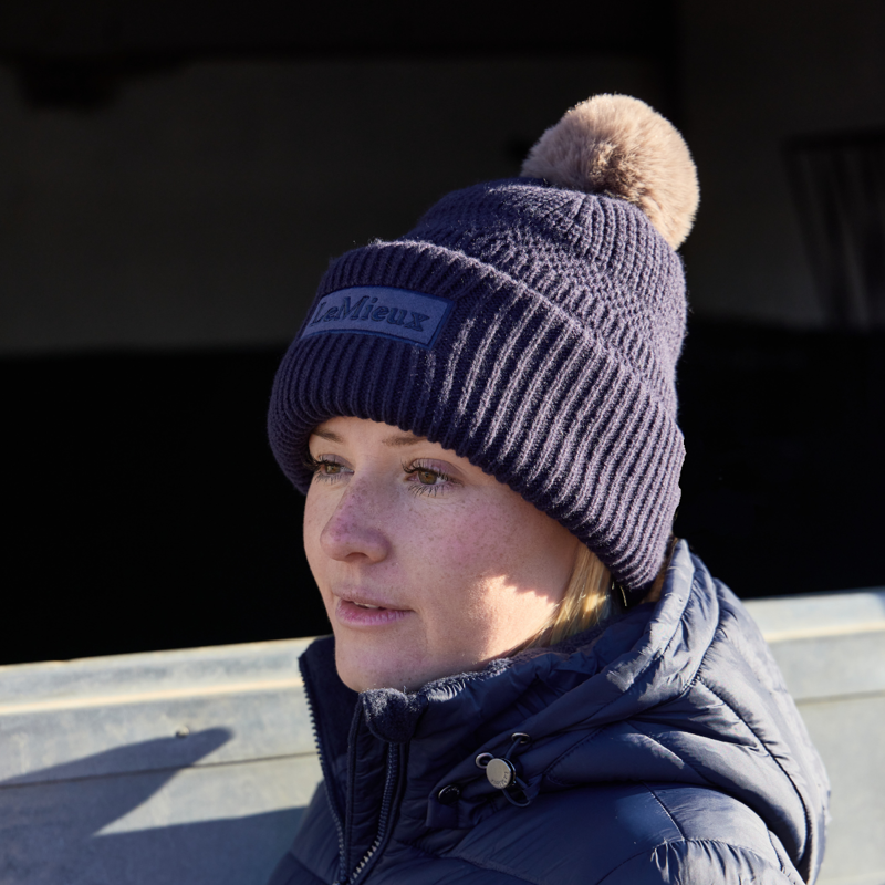 LeMieux x Sealskinz Waterproof Beanie - Navy-3
