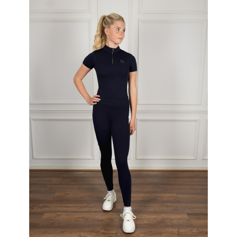Coldstream Hamilton Sparkle Riding Tights - Navy-2