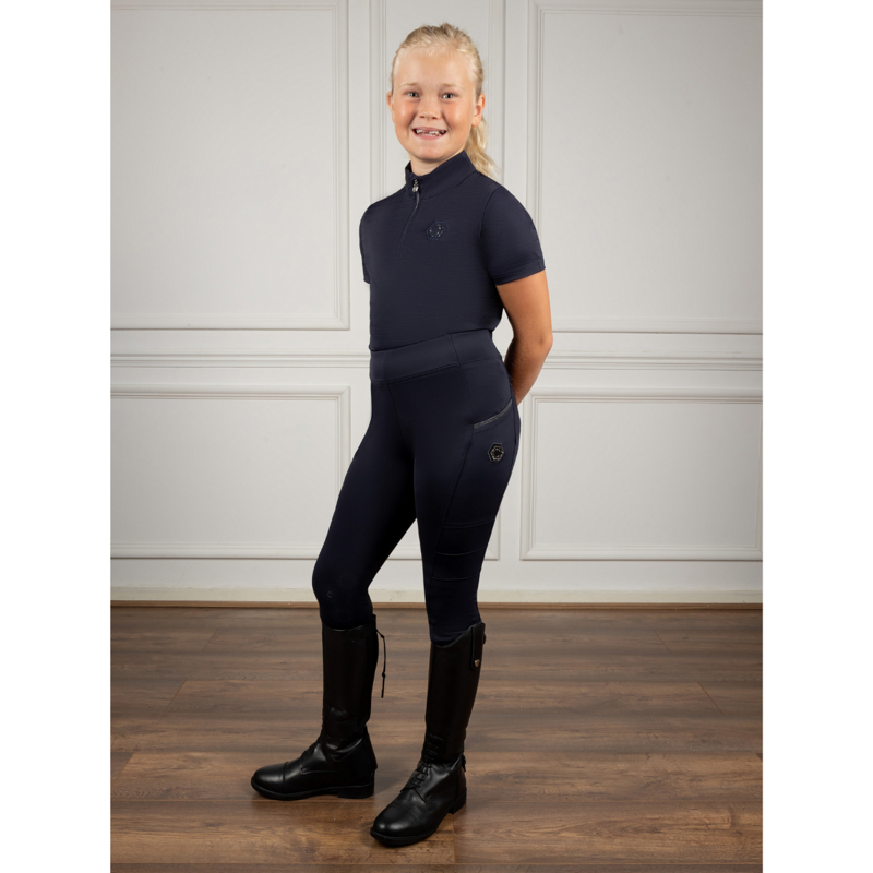 Coldstream Next Generation Hamilton Sparkle Riding Tights - Navy-4