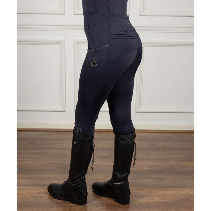 Coldstream Next Generation Hamilton Sparkle Riding Tights - Navy-3