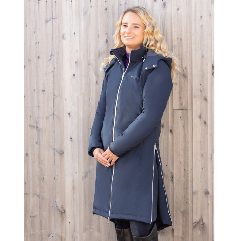 Hy Equestrian Elevate Guard Waterproof Coat - Navy-5