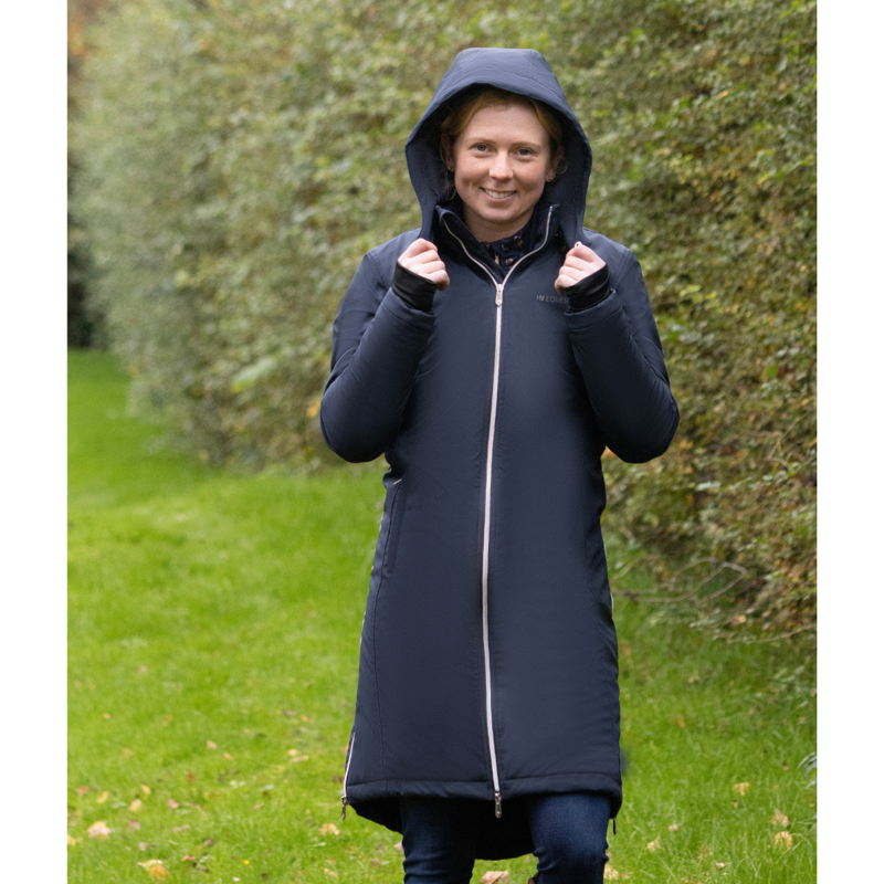 Hy Equestrian Elevate Guard Waterproof Coat - Navy-4