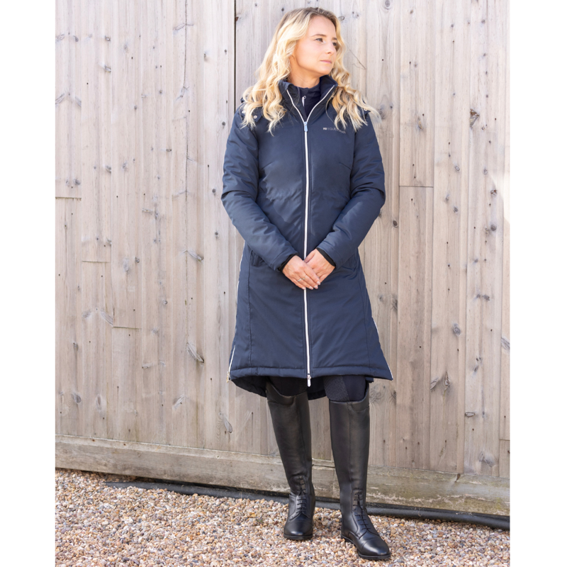 Hy Equestrian Elevate Guard Waterproof Coat - Navy-6