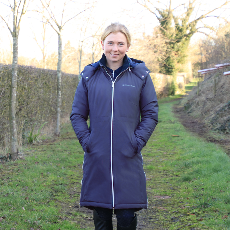Hy Equestrian Elevate Guard Waterproof Coat - Navy-8