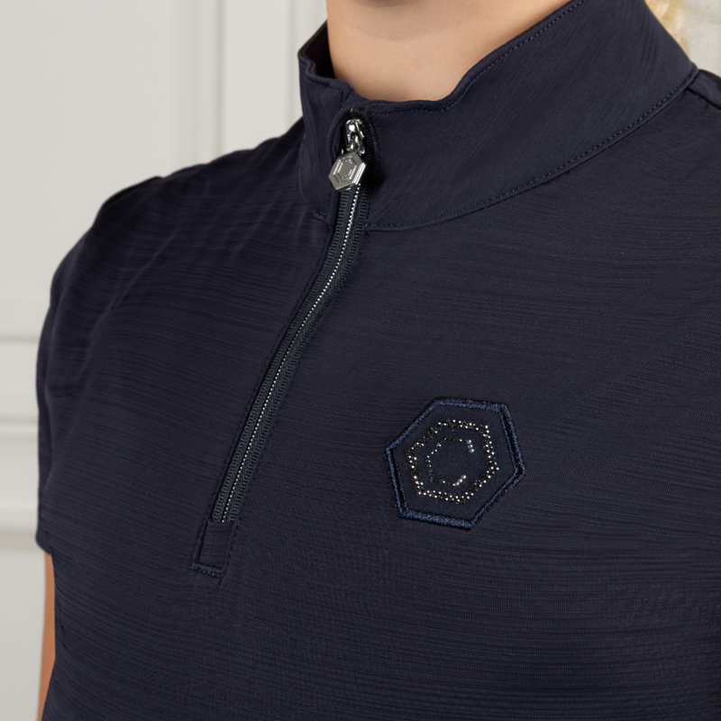 Coldstream Next Generation Hamilton Sparkle Sports Top - Navy-3