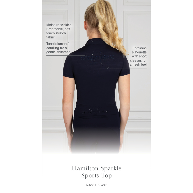 Coldstream Next Generation Hamilton Sparkle Sports Top - Black-2