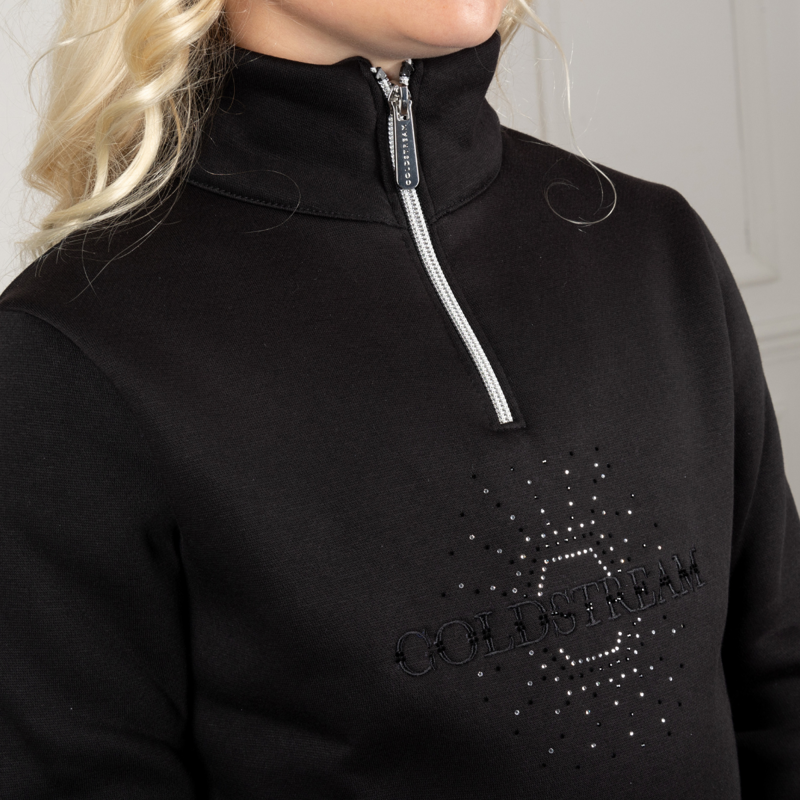 Coldstream Next Generation Hamilton Sparkle Quarter Zip - Black-1
