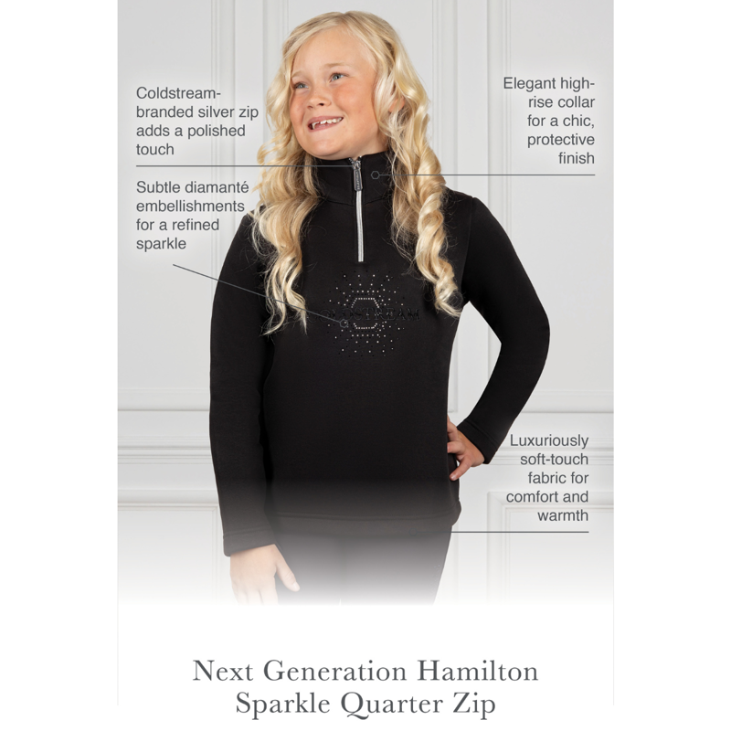 Coldstream Next Generation Hamilton Sparkle Quarter Zip - Black-2