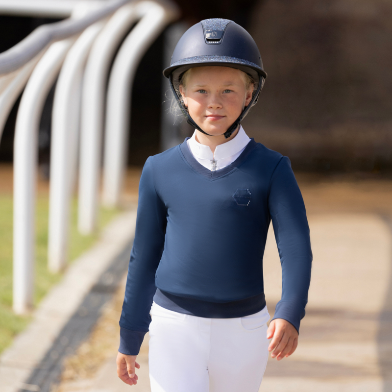 Coldstream Next Generation Crailing Performance Sweater - Oxford Blue-2
