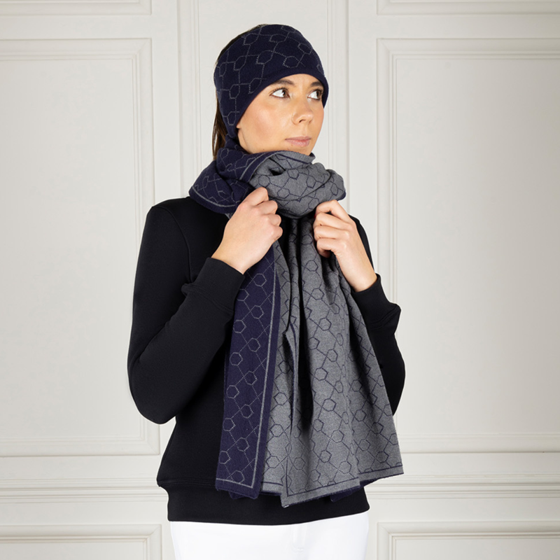 Coldstream Morham Knit Scarf - Navy