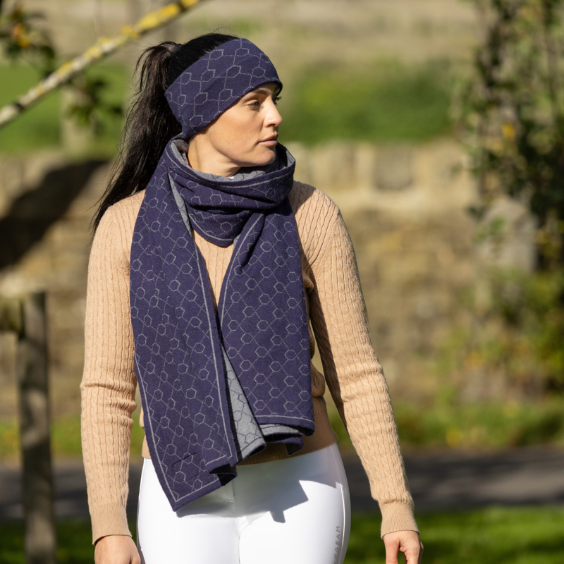 Coldstream Morham Knit Scarf - Navy-4