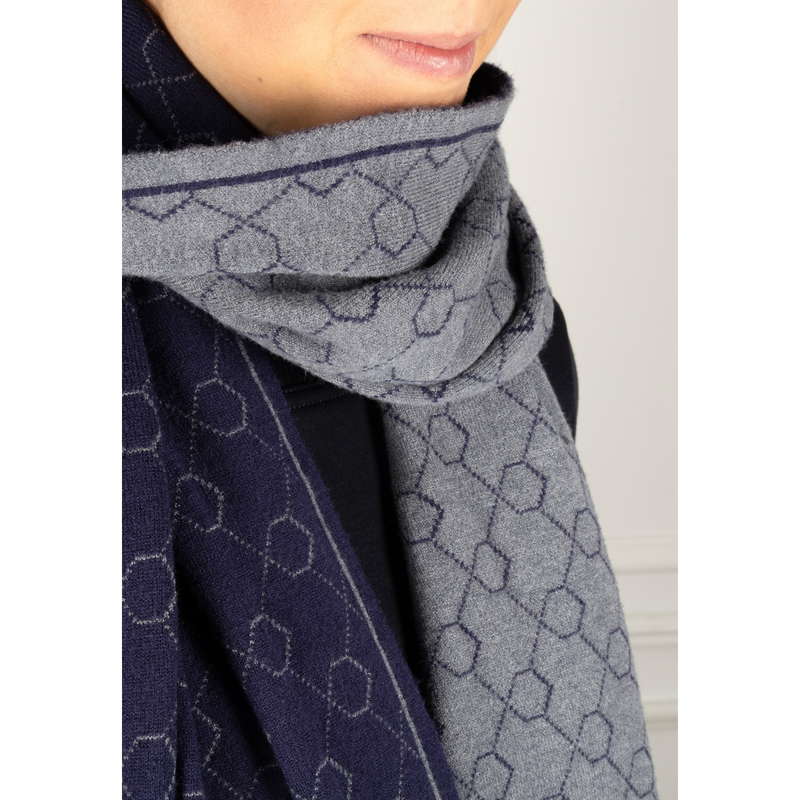 Coldstream Morham Knit Scarf - Navy-2