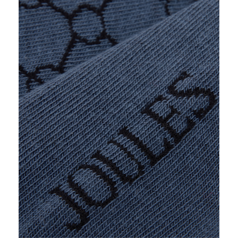 Joules Ladies Everyday Cotton Blend Socks 2 Pack - One Size - Navy Horse-2