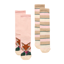 Joules Ladies Everyday Cotton Blend Socks 2 Pack - One Size - Pink Fox