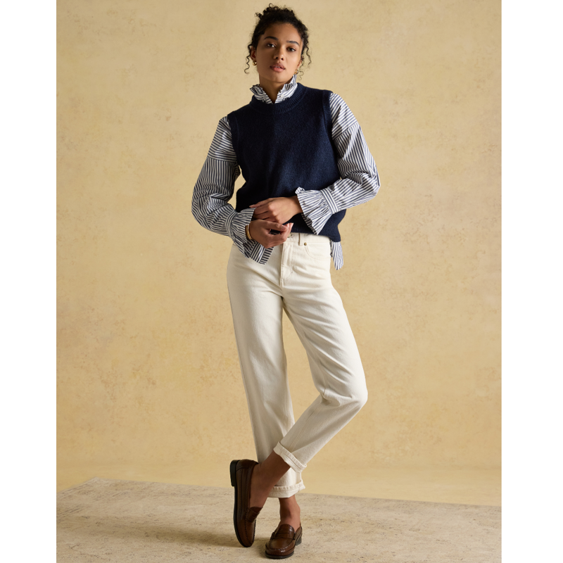 Joules Ladies Knitted Vest - Navy Blue-5